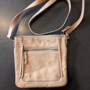 Frye Freya Medium Leather Crossbody Bag *Beige* EUC